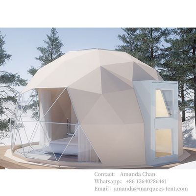 Yüksek sıcaklığa dayanıklı koruyucu Glamping Dome Çadırı,Glamping Hotel Çadırı