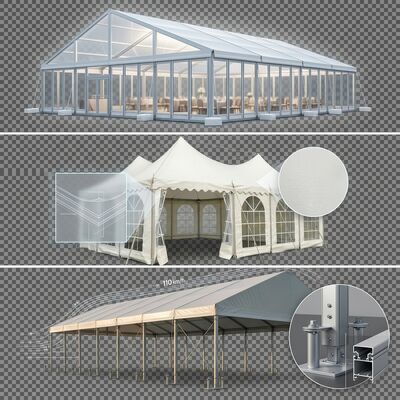14x20m ABS Katı Duvar L Serisi Şeffaf Açıklıklı A-Frame Marquee parti çadırı Su Geçirmez Abs Sert Duvar Panelleri Müzik Konser Mekanı
