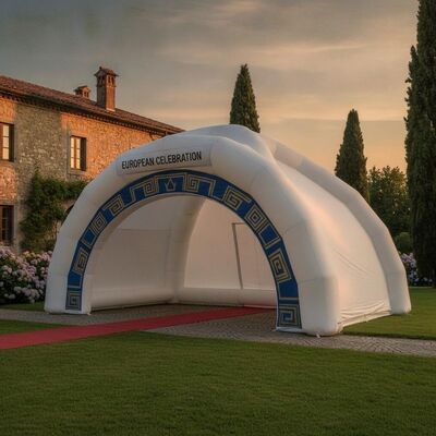 Markalı Giriş Portalı Arch Party Marquee Çadırı Özel Karşılama Geçidi Avrupa Etkinliği İlk İzlenim Kanopi Yapısı