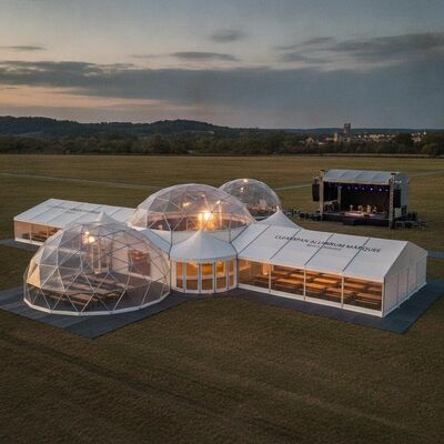 Clearspan Alüminyum Parti Marquee Çadırı Belçika Festivalleri için Modüler Bağlanabilir Çerçeve Müzik Etkinlikleri Bira Festivalleri